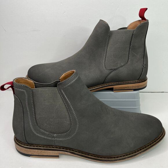 Steve Madden Golde Chelsea Casual Ankle Boots Men’s Grey Size 11 #545 - Picture 5 of 12
